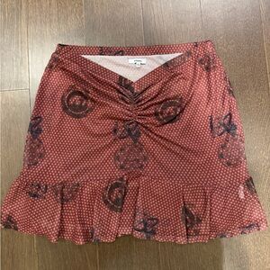 Miaou Brown Alva Mini Skirt in Atlas, 2XL